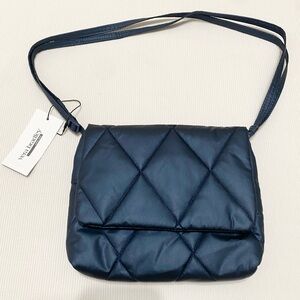 Vera Bradley Small Flap Hipster Peacoat Quilted Bag Navy Blue